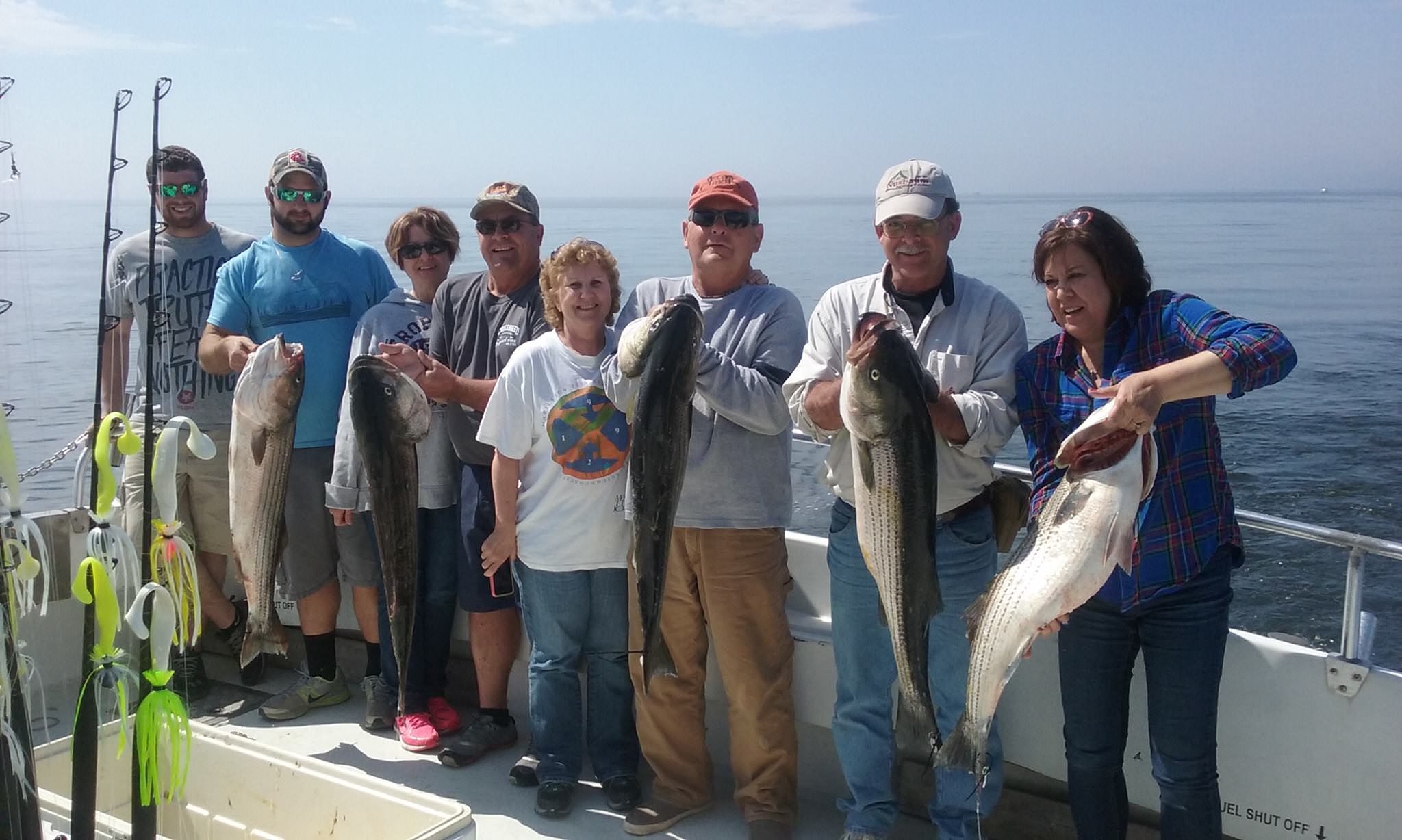 Another Great Catch Of Maryland Rockfish From The Eastern Shore!