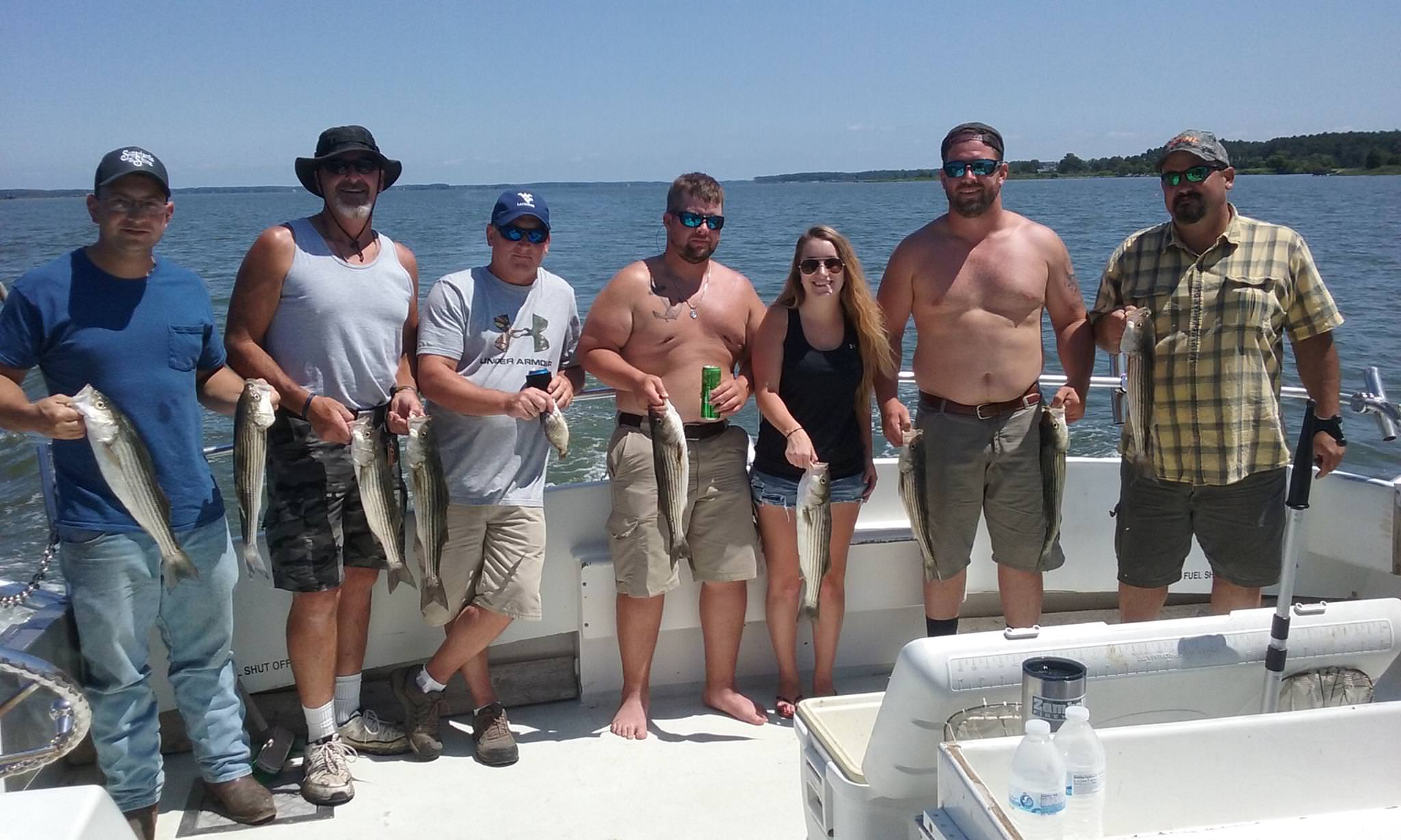 Another Limit Of Maryland Rockfish Caught With Live Bait And Light Tackle!