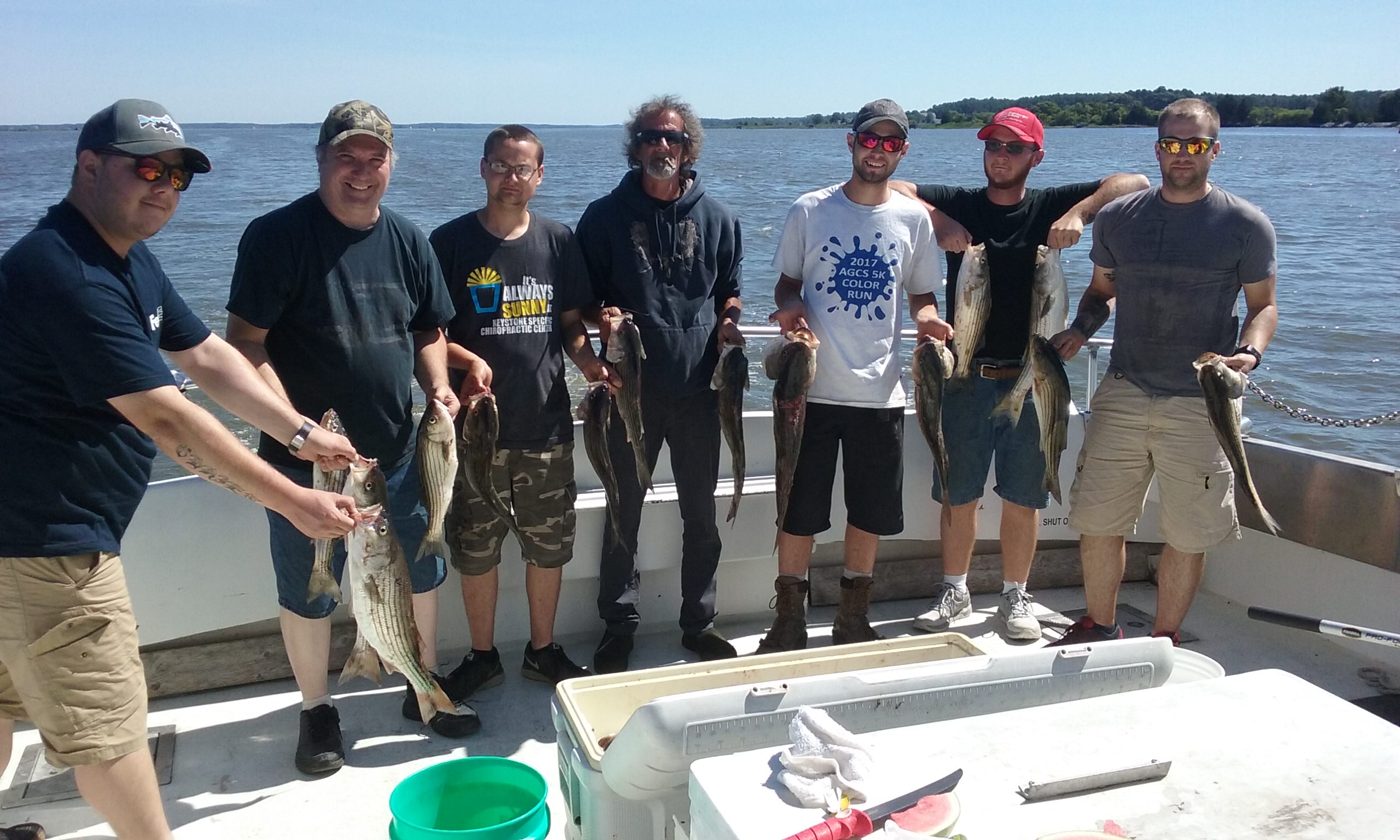 A Bachelor Party with Their Limit of Rockfish! 