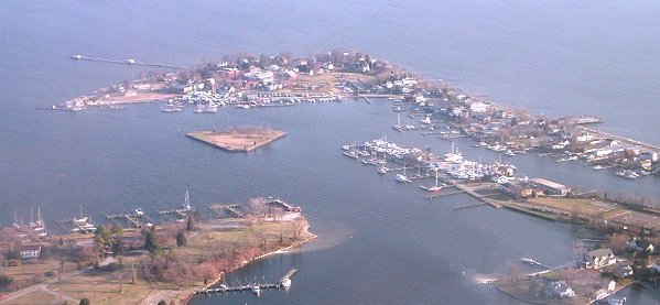 Aerial View of Solomons Island