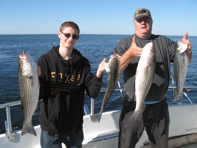More Chesapeake Bay Rockfish! Sawyer Chesapeake Bay Fishing Charters From Maryland's Eastern Shore!