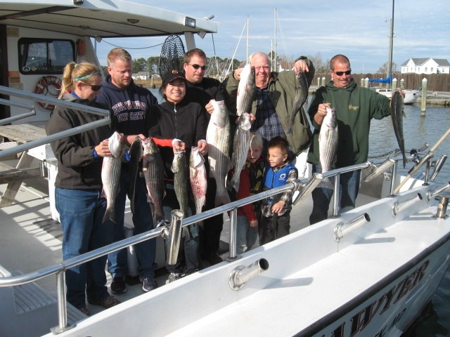 Chesapeake Bay Maryland Fishing Charters for Rockfish! Sawyer Chesapeake Bay Fishing Charters From Maryland's Eastern Shore!